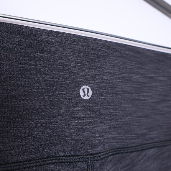 LULULEMON Wunder Under Hi-Rise 7/8 Tight Full-On Heathered Black Women's 10 - Picture 11 of 12
